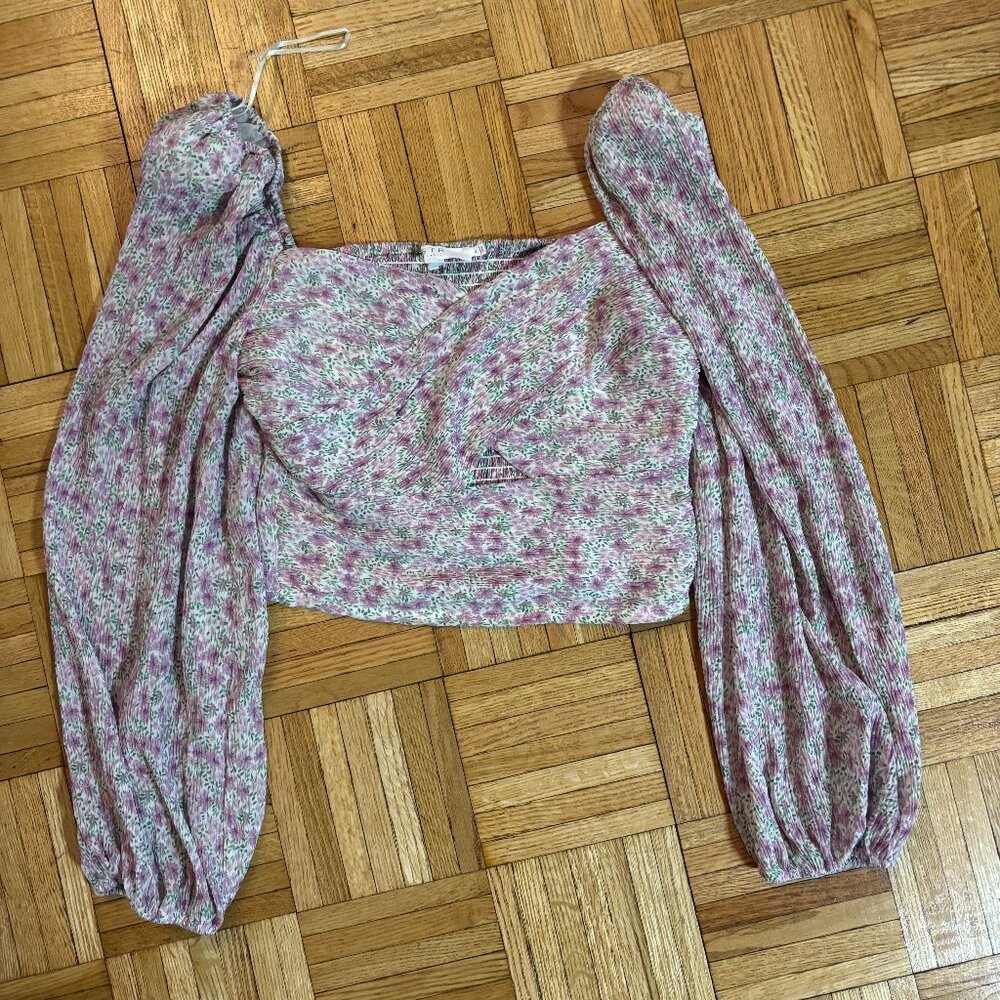 ASTR The Label floral blouse with cutout
